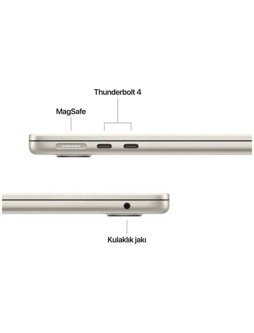 Apple MacBook Air M4 16GB 256GB SSD macOS 13" Taşınabilir Bilgisayar Yıldız Işığı MW0Y3TU/A