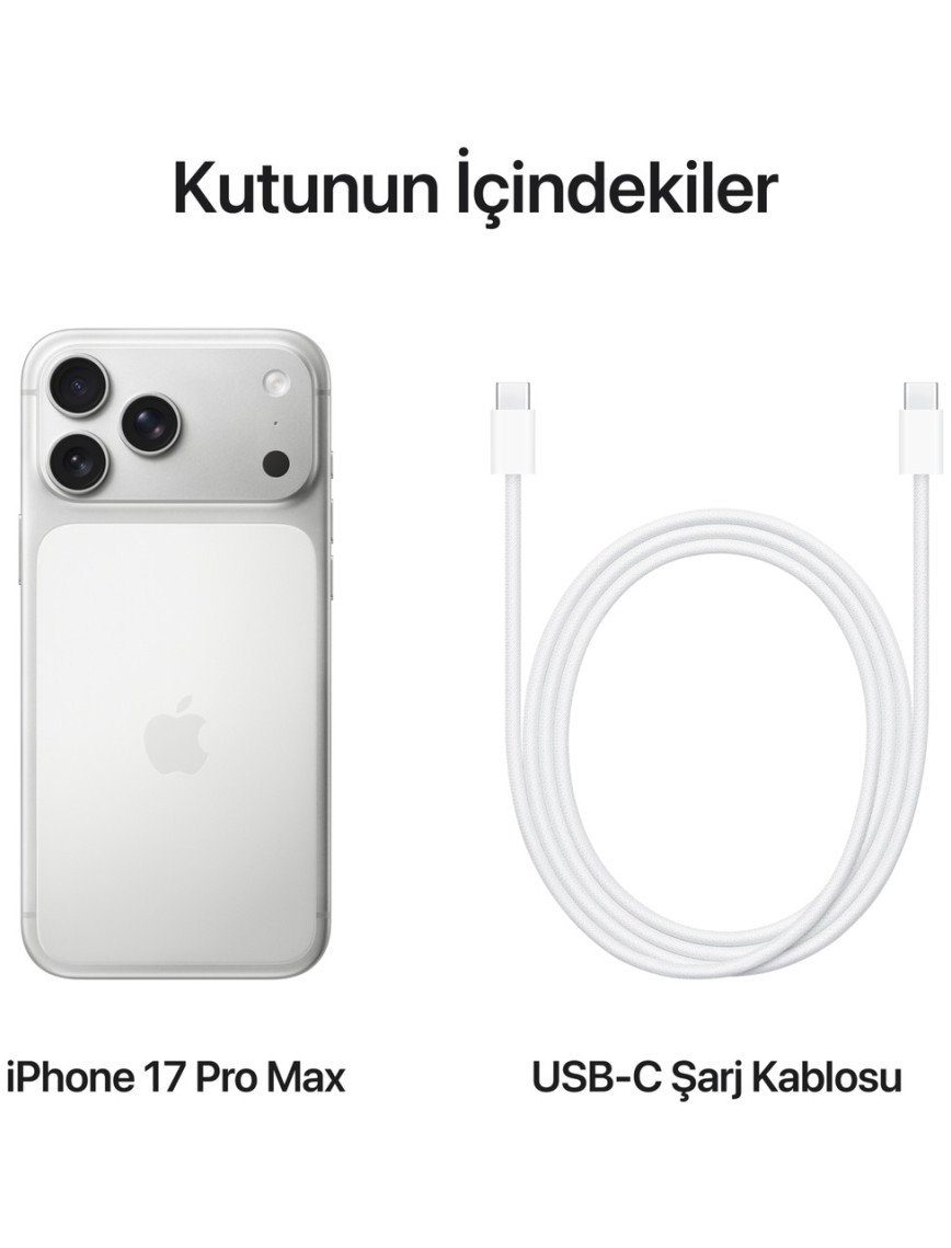 Apple iPhone 17 Pro Max 512 GB Gümüş